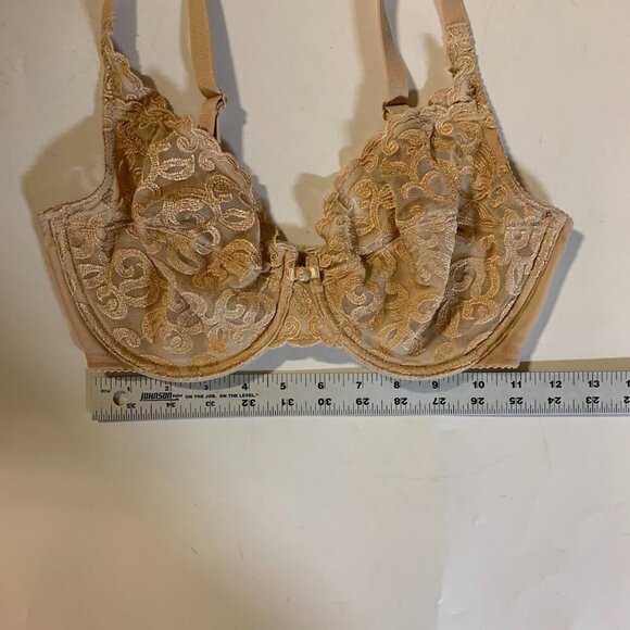 Wacoal Women's Crossbody Adjustable Strap Lace Scroll Floral Bra Size 34DD - Picture 12 of 13